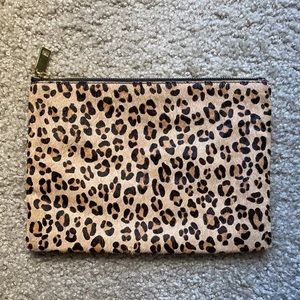 J Crew Leopard Clutch